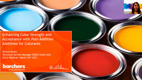 Enhancing color strength and acceptance webinar