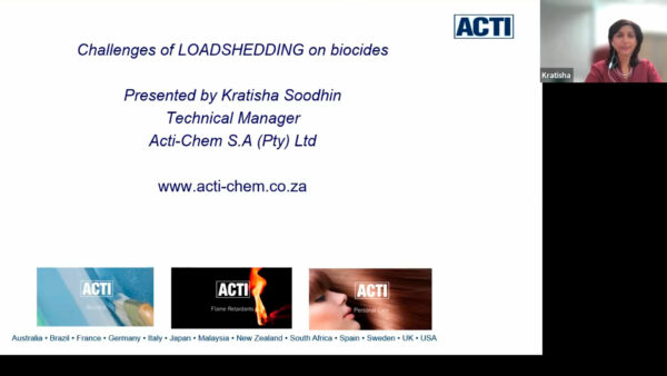 Challenges of Loadshedding on Biocides